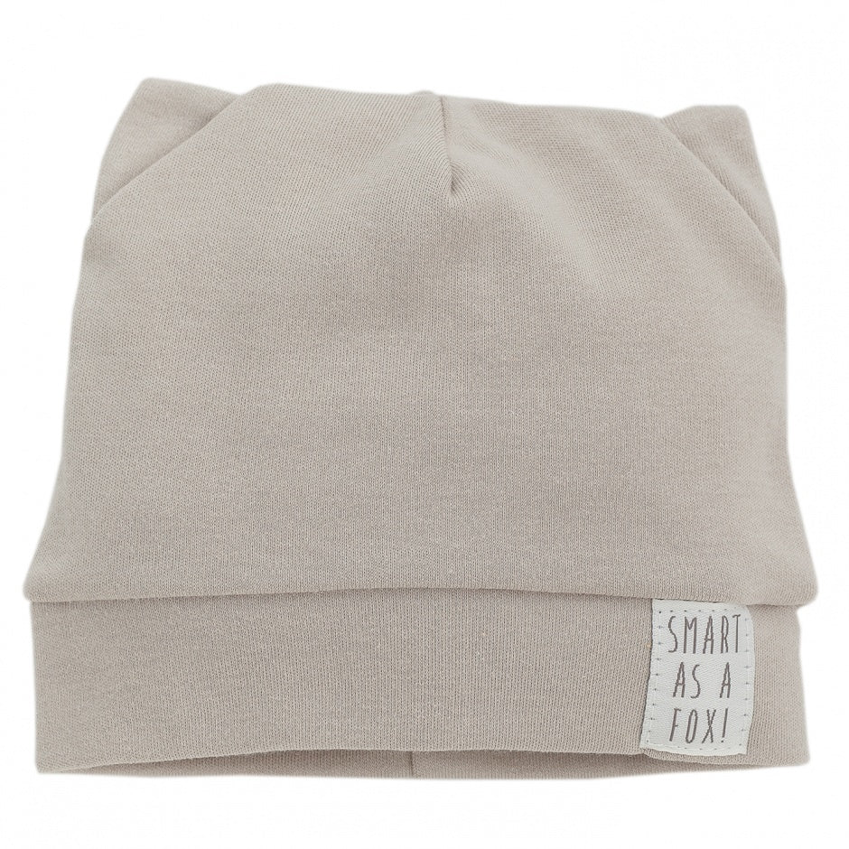 Nyfødtlue Smart Fox, 100% bomull, brun