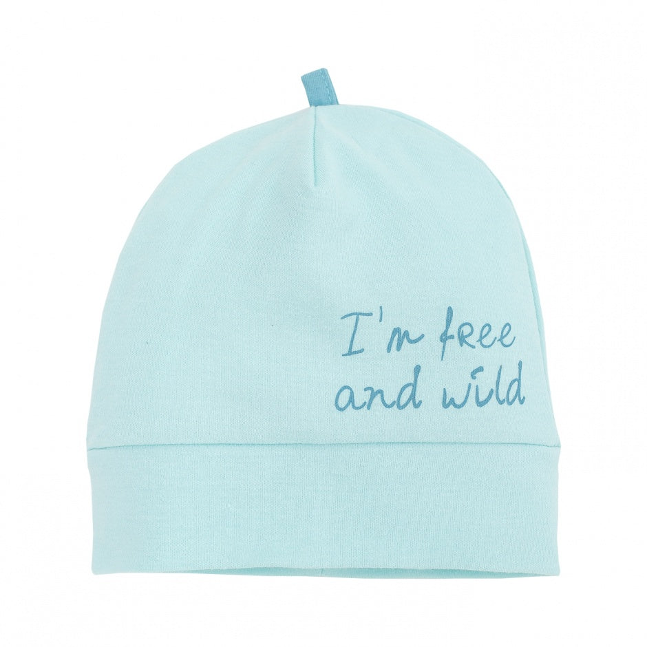 Nyfødtlue Wild Boy, 100% bomull, blå