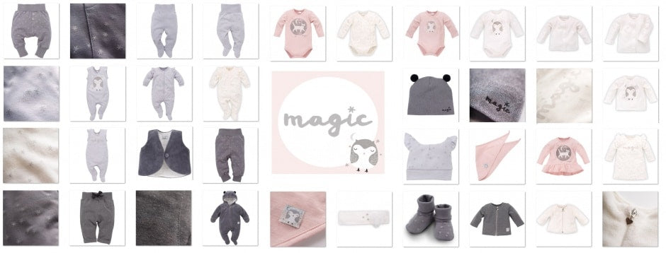 Nyfødt baby sett, Magic, 6 deler, str: 62