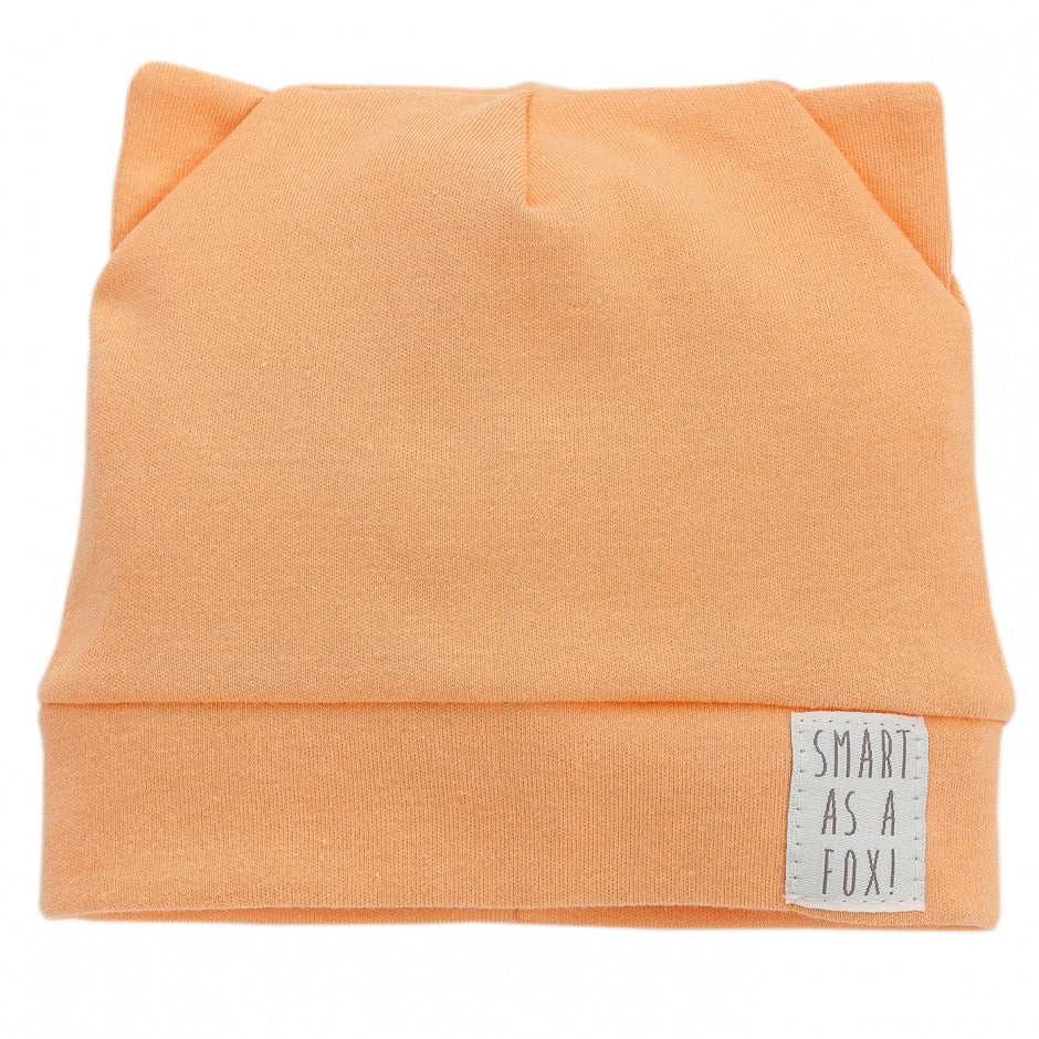 Nyfødtlue Smart Fox, 100% bomull, oransje