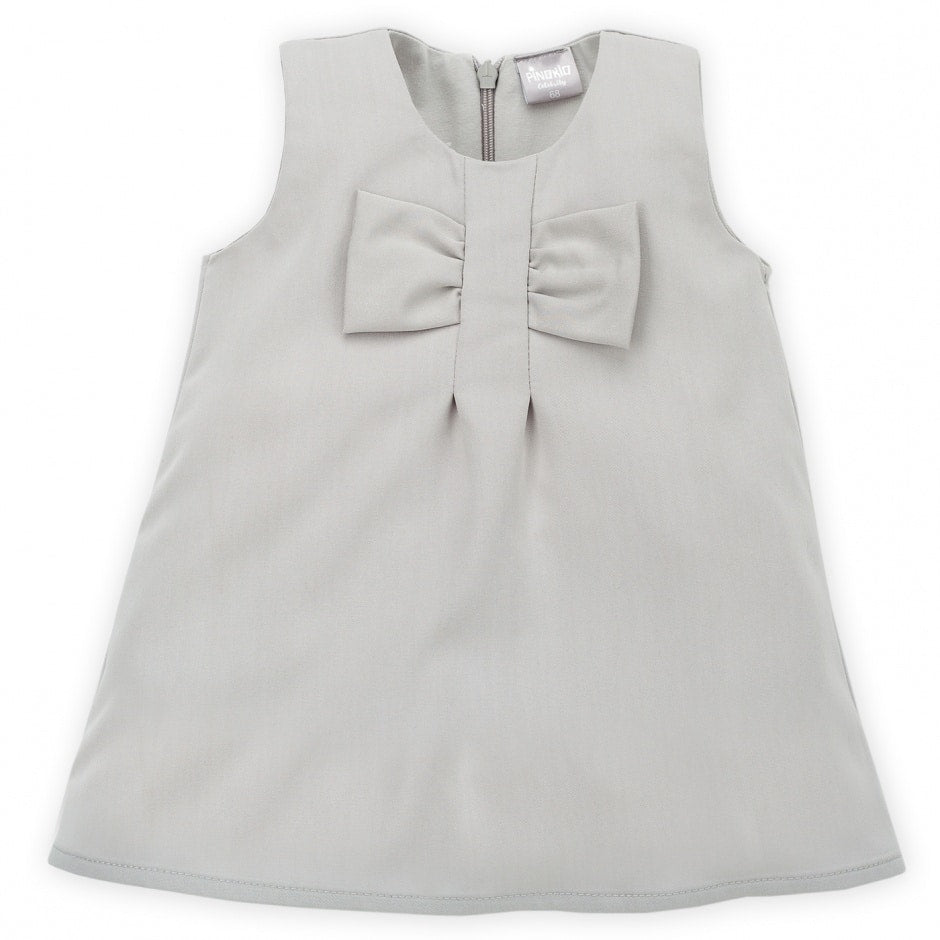 Kjole Celebrity Girl grå med sløyfe, str 68-92
