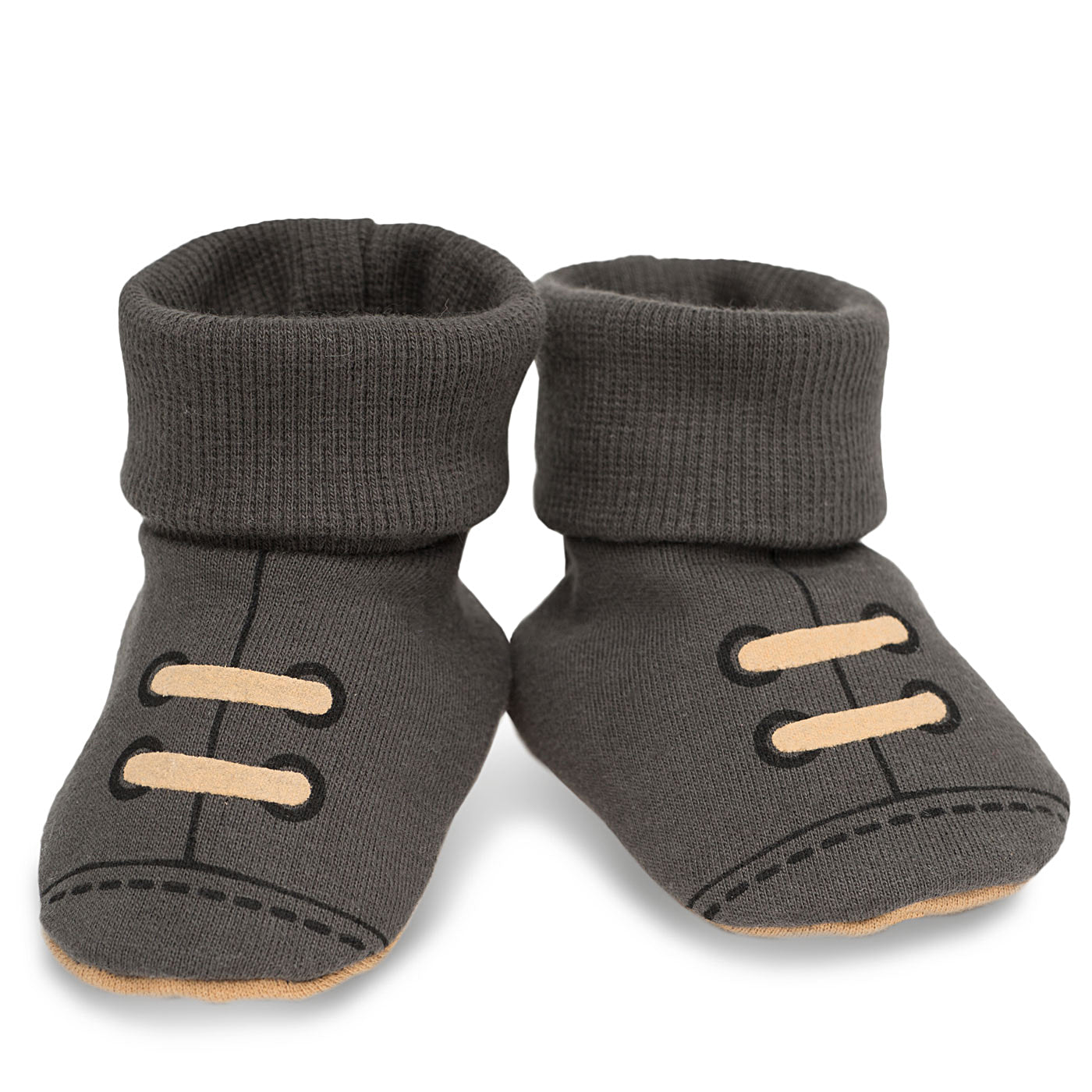 Old Cars myke babytøfler, mørk brun