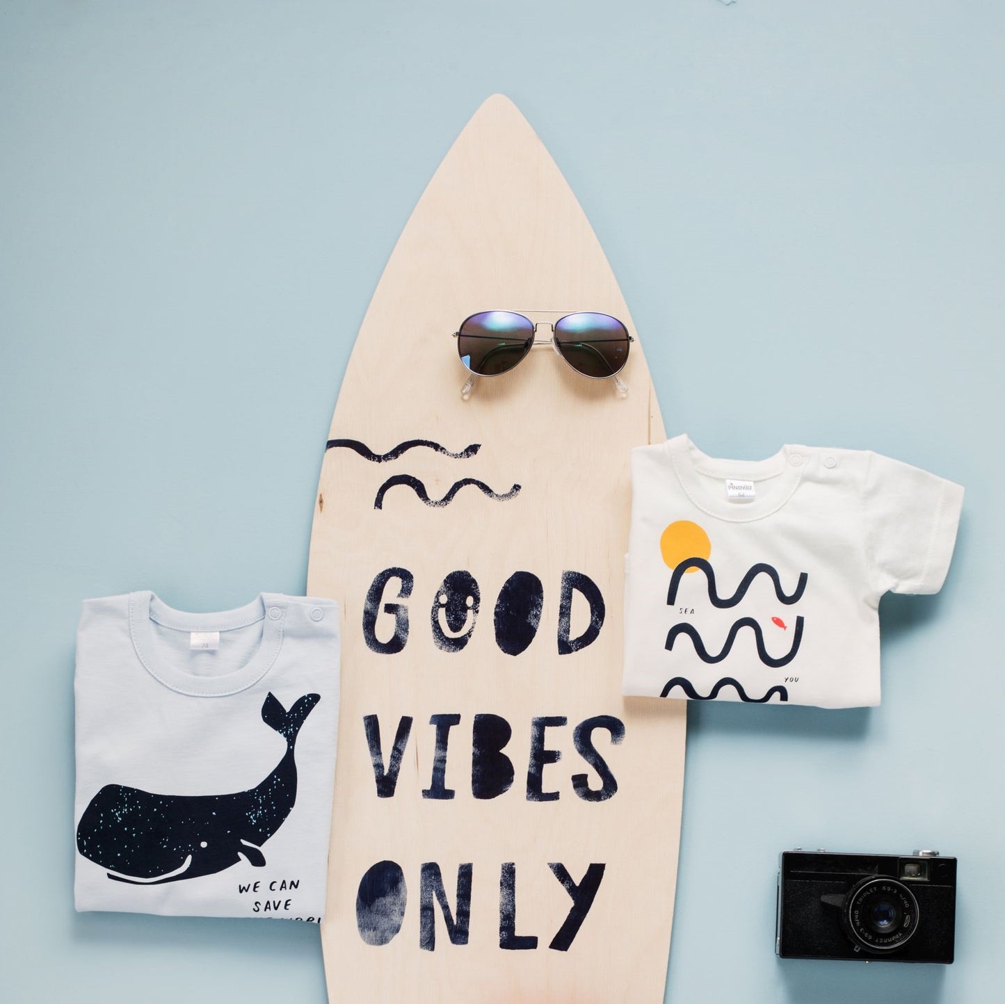 T-shirt Ocean's Dreams, sort, str 68-104