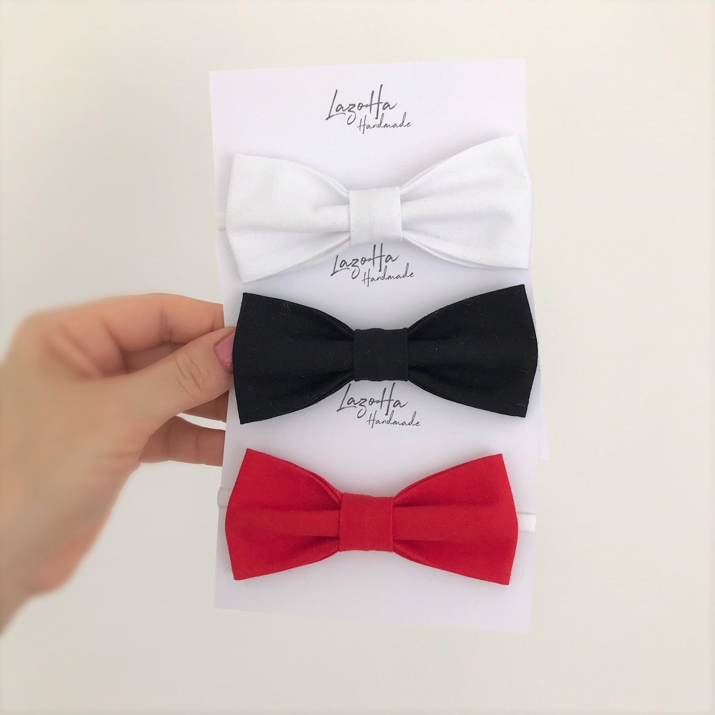 Bowtie, 3 farger, 10cm