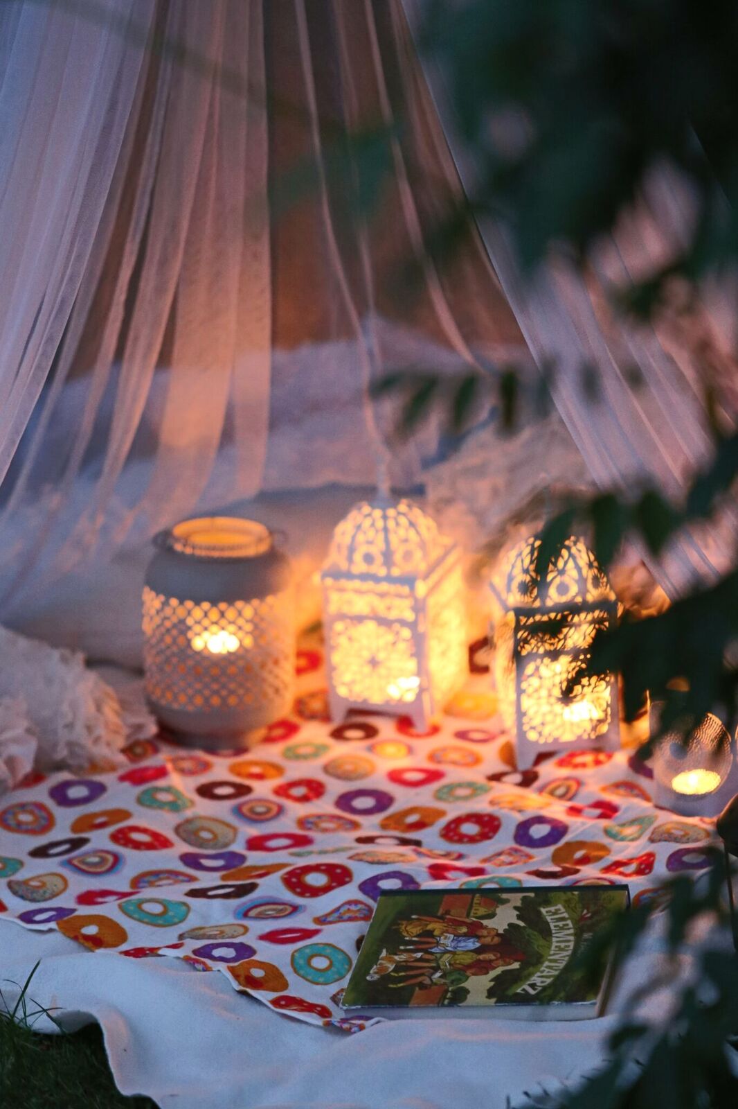 Bambus Swaddle, Donuts, 3 str: 30x30, 75x75, 120x120