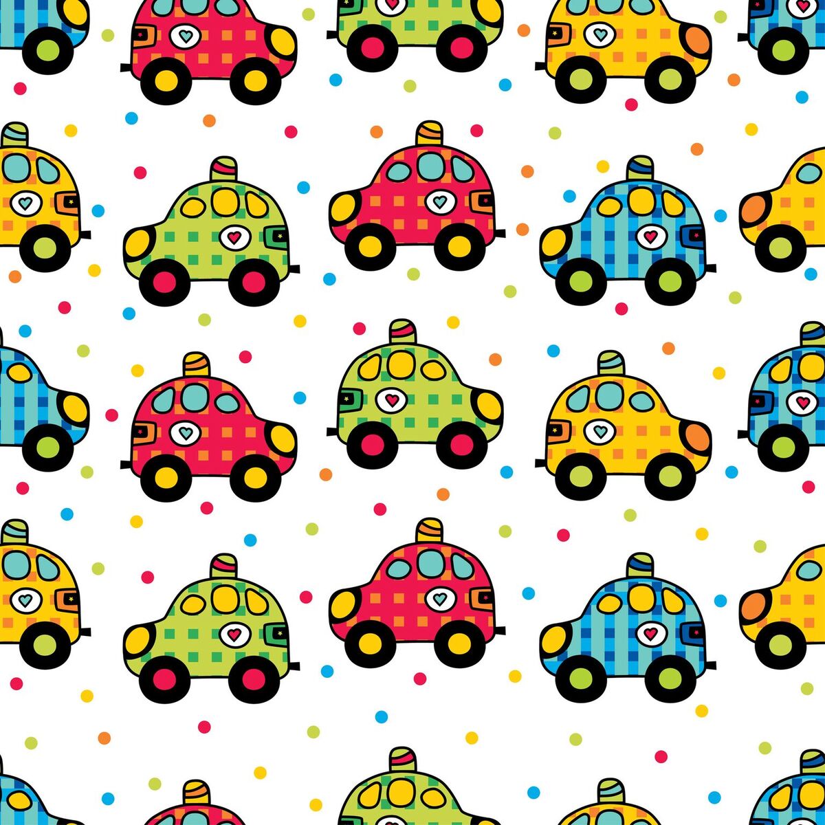 Bambus Swaddle, Biler, 3 str: 30x30, 75x75, 120x120