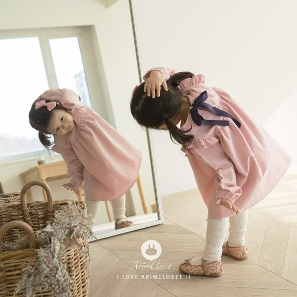 Arim Closet, Ribbon kjole, mørk grå, str 0-18mnd