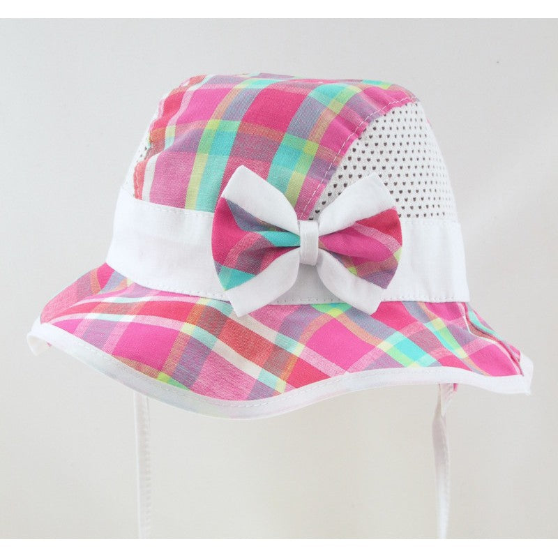 Solhatt med sløyfe, flerfarget