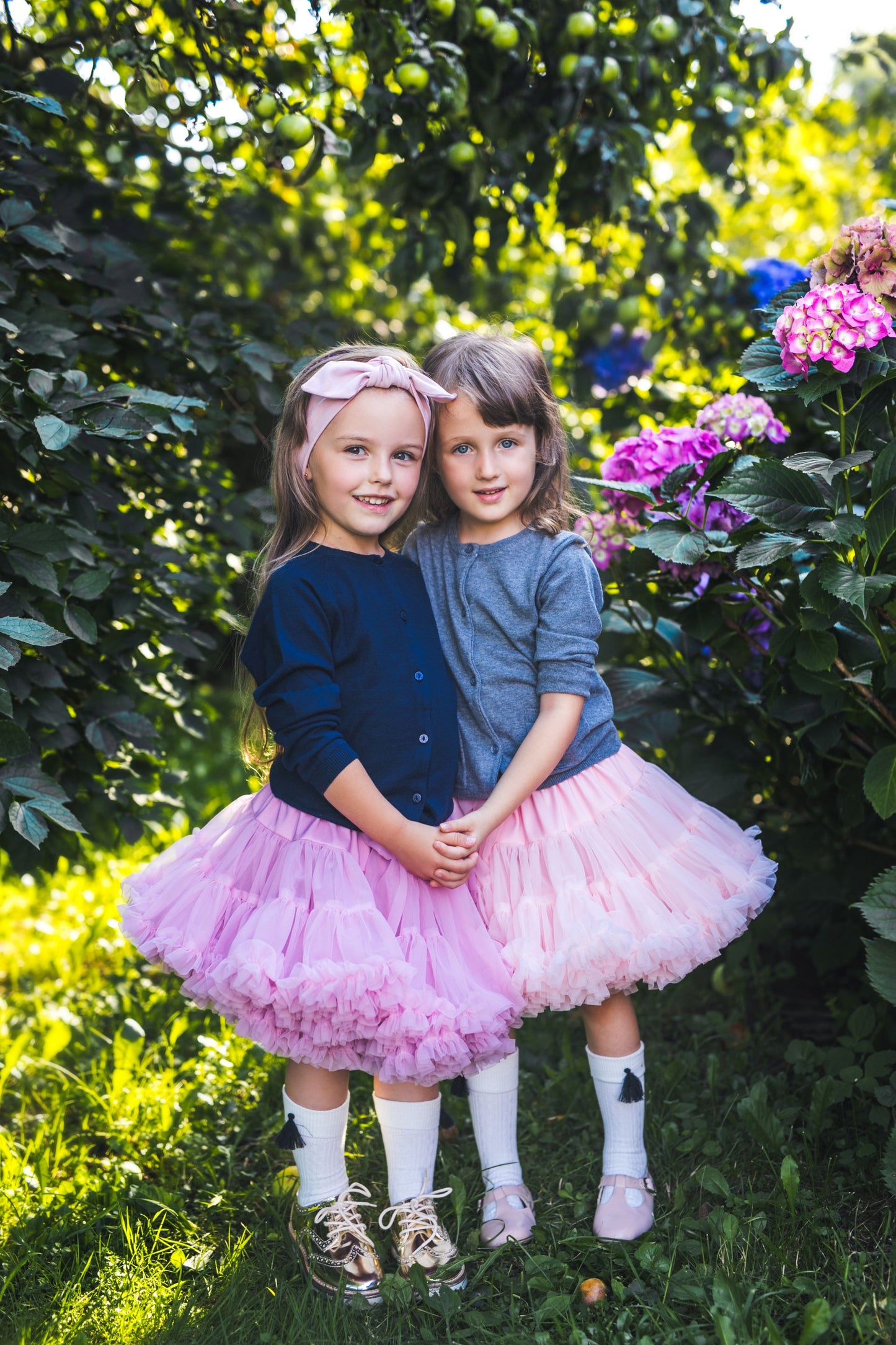 Tyllskjørt Pettiskirt, gammelrosa, str 0-6år og voksen str