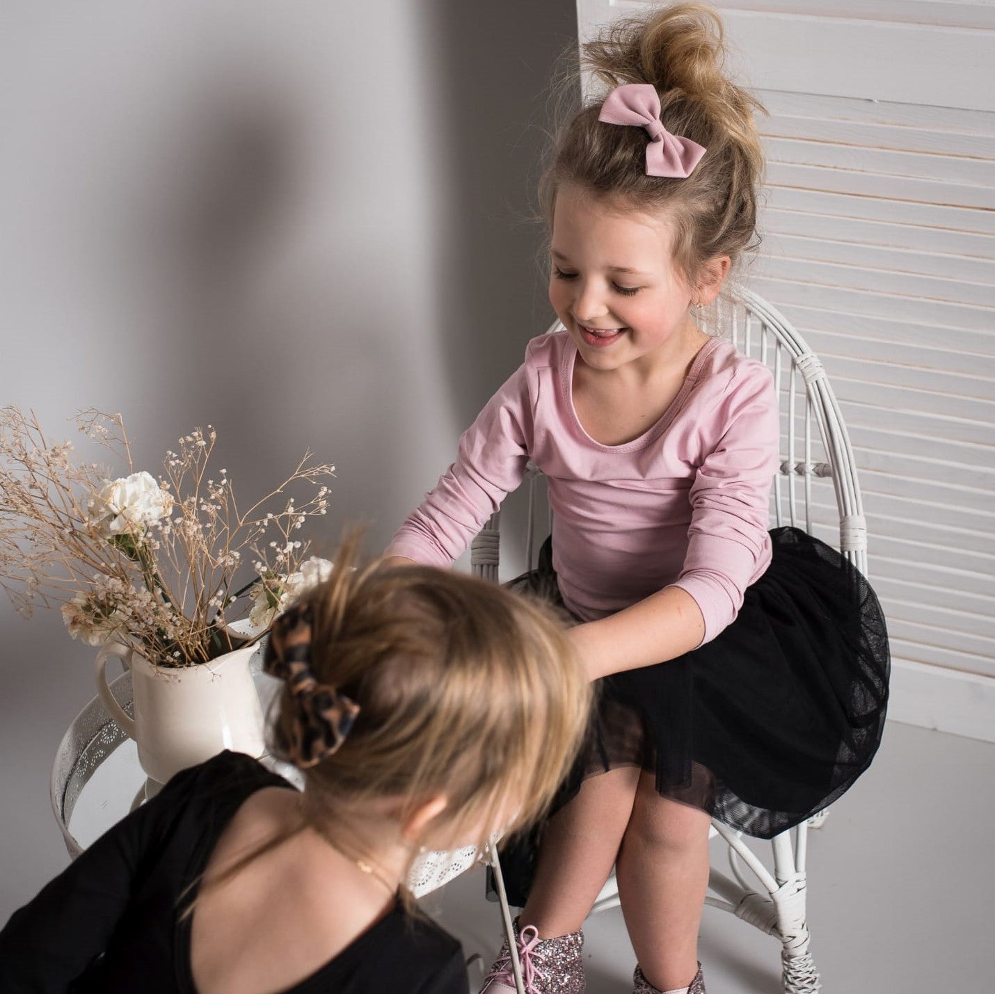 Hårspenne i tyll, Bow, leopard