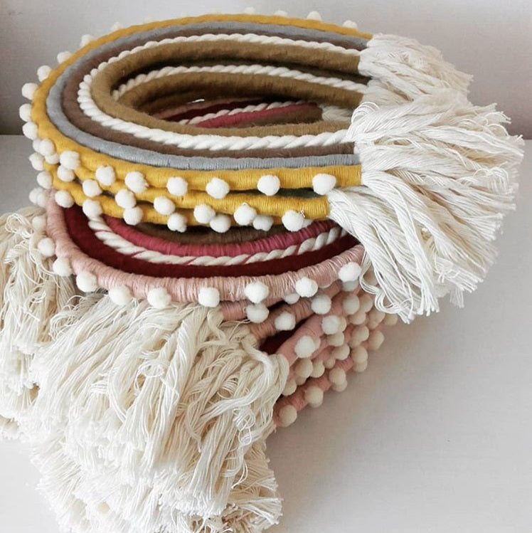 Boho Regnbue, mustard, 25cm