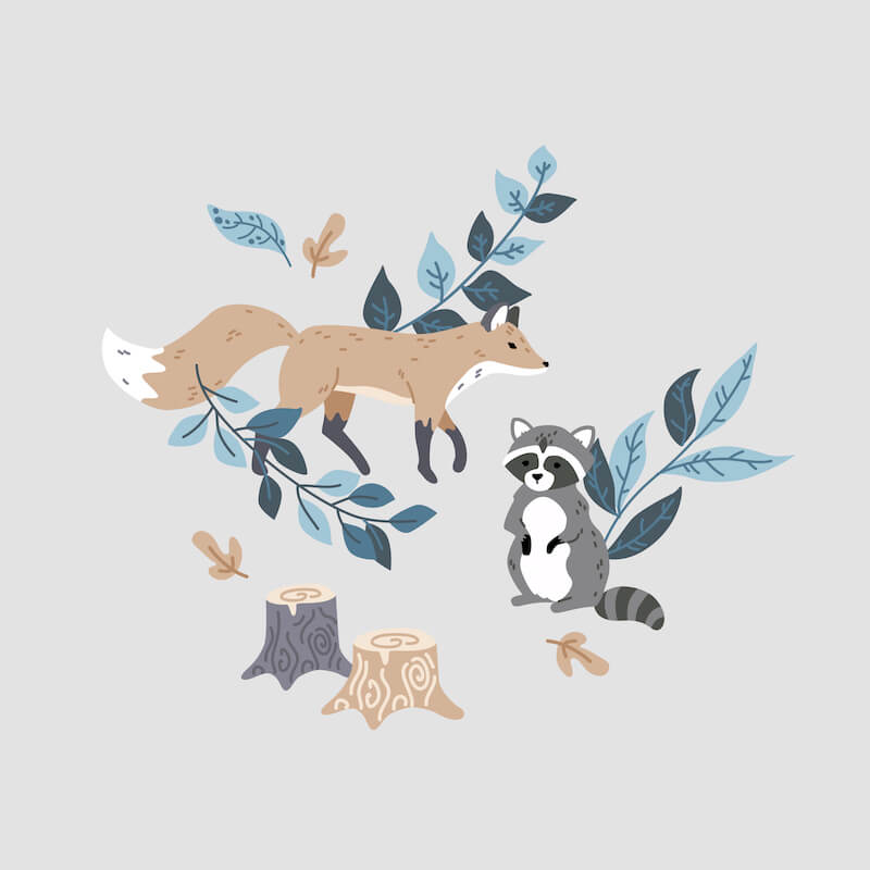 Putetrekk WOODLAND, 50x50