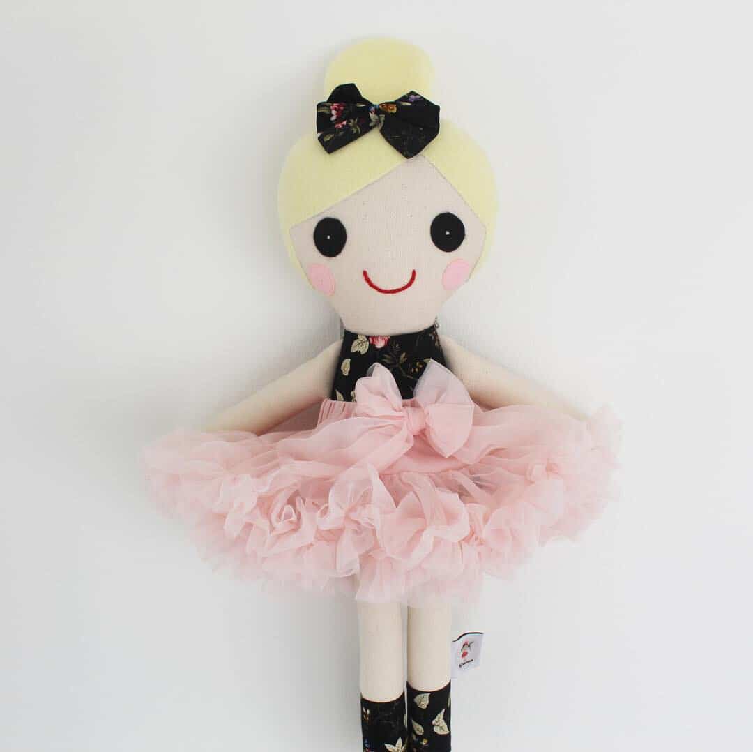 Tyllskjørt Pettiskirt til dukker, dusty pink