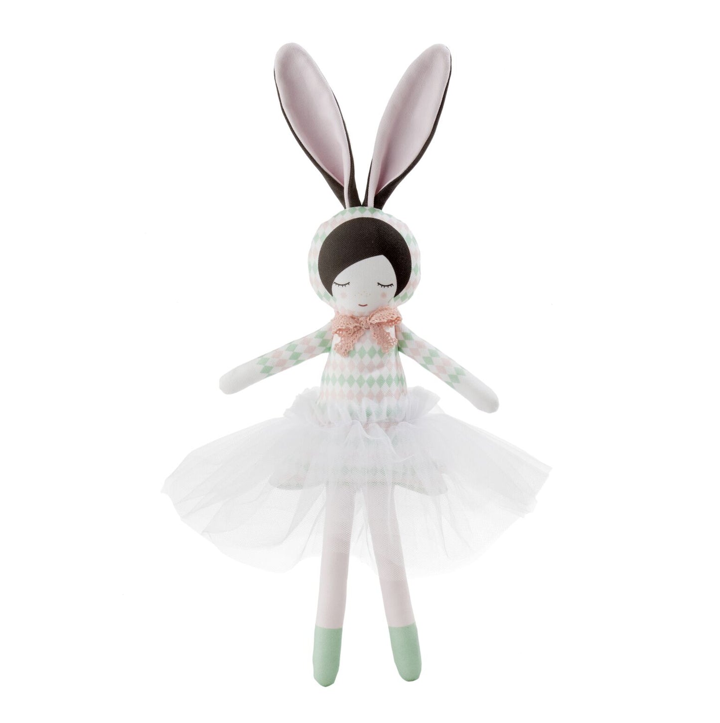 Ballerina Bunny fra PaniPieska, mint/rosa, 46cm